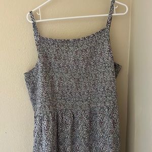 Full length Old Navy floral pattern adjustable strap dress